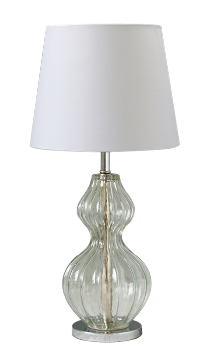 JY0049  16.5"H GLASS TABLE LAMP