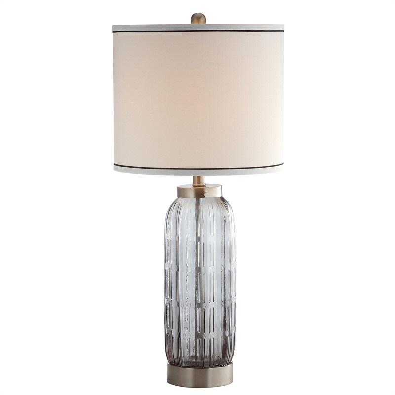 JY0118 28.5"H METAL AND GLASS TABLE LAMP