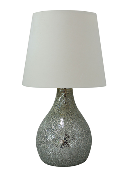 JY0124 14"H Glass mosaic table lamp