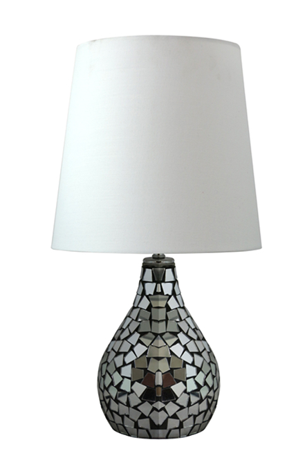 JY0125 16"H Mirror mosaic table lamp