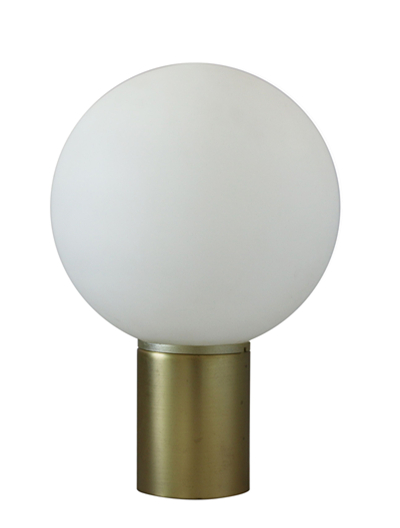 JY0155 12"H METAL AND GLASS BALL TABLE LAMP